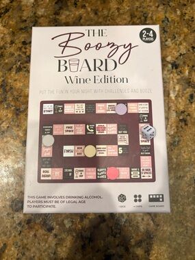 GANZ Burgundy and Blush Pink Party Board Game